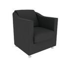 Kit 02 Poltronas Tilla Suede Preto