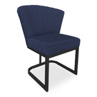 Kit 02 Poltronas Vitória Veludo Matelassê Base Metálica Indus