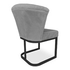 Kit 02 Poltronas Vitória Veludo Matelassê Base Metálica Indus