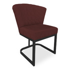 Kit 02 Poltronas Vitória Veludo Matelassê Base Metálica Indus