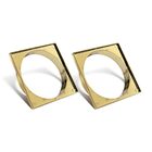 Kit 02 - Porta Grelha 15x15 Cm (dourado)