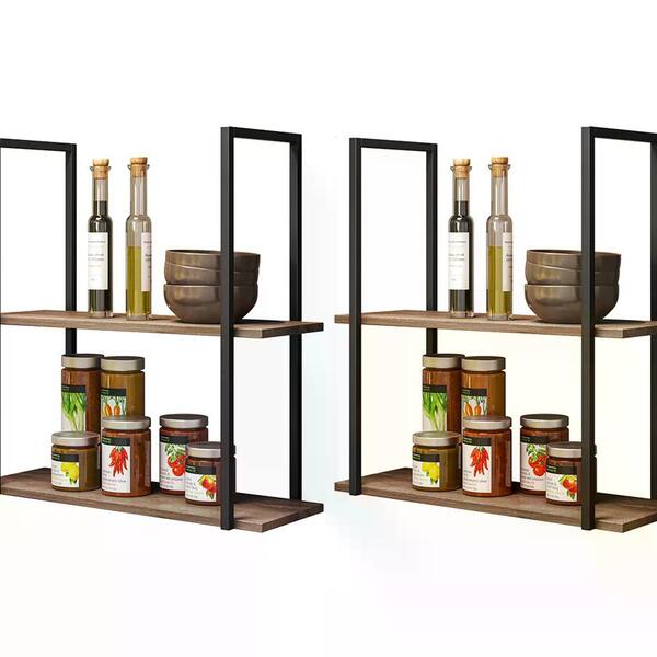 Kit 02 Prateleiras Estilo Industrial Class Milani Store