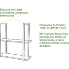 Kit 02 Prateleiras Estilo Industrial Class Milani Store