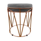 Kit 02 Puff Babu Suede Base Cobre - Grafite