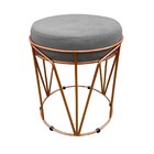 Kit 02 Puff Babu Suede Base Cobre - Grafite