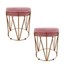 Kit 02 Puff Babu Suede Base Cobre - Rose