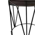 Kit 02 Puff Babu Suede Base Preto - Marrom