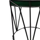 Kit 02 Puff Babu Suede Base Preto - Verde