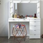 Kit 02 Puff Banqueta Aramado Luna Hexágono Base Bronze Romero