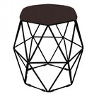 Kit 02 Puff Banqueta Aramado Luna Para Penteadeira Hexágono B