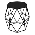 Kit 02 Puff Banqueta Aramado Luna Para Penteadeira Quarto Hex