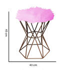 Kit 02 Puff Banqueta Louis Aramado Hexágono Para Penteadeira