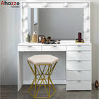 Kit 02 Puff Banqueta Louis Industrial Para Penteadeira Sala H