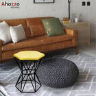 Kit 02 Puff Banqueta Louis Industrial Para Penteadeira Sala H