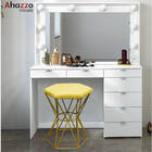 Kit 02 Puff Banqueta Louis Industrial Para Penteadeira Sala H