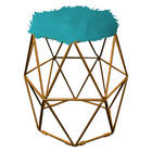 Kit 02 Puff Banqueta Luna Aramado Hexágono Para Penteadeira S