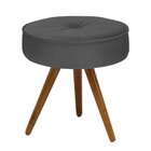 Kit 02 Puff Decorativo Julia Redondo Suede Grafite – D'rossi