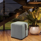 Kit 02 Puff Decorativo Sala De Estar Nurse Cinza Claro G55 -