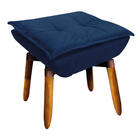 Kit 02 Puff Giratório Opala Suede Base Pés Palito 25 Cm - D'r