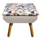 Kit 02 Puff Opala Composê D87 Com Suede Pés Palito - D'rossi