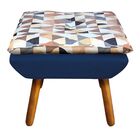 Kit 02 Puff Opala Composê D87 Com Suede Pés Palito - D'rossi