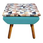 Kit 02 Puff Opala Composê D87 Com Suede Pés Palito - D'rossi