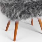 Kit 02 Puff Puf Decorativo Sien Pelo Sintetico Sone