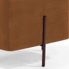 Kit 02 Puff Quadrado Decorativo Status 45x45 D02 Pés De Aço V