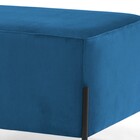 Kit 02 Puff Retangular Decorativo Status 60x45 D02 Pés De Aço