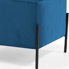 Kit 02 Puff Retangular Decorativo Status 60x45 D02 Pés De Aço