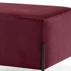 Kit 02 Puff Retangular Decorativo Status 60x45 D02 Pés De Aço