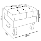 Kit 02 Puff Retro Luis Xv Capitone Corin