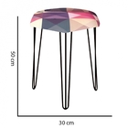 Kit 02 Puffs Banqueta Alta Bita Industrial Sala Penteadeira P