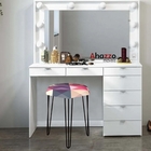 Kit 02 Puffs Banqueta Alta Bita Industrial Sala Penteadeira P