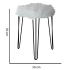 Kit 02 Puffs Banqueta Alta Bita Industrial Sala Penteadeira P