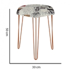 Kit 02 Puffs Banqueta Alta Bita Industrial Sala Penteadeira P