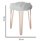 Kit 02 Puffs Banqueta Alta Bita Industrial Sala Penteadeira P