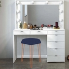 Kit 02 Puffs Banqueta Alta Bita Industrial Sala Penteadeira P