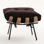 Kit 02 Puffs Banqueta Costela Decorativa Sala De Estar Suede