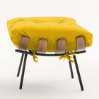 Kit 02 Puffs Banqueta Costela Decorativa Sala De Estar Suede