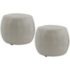 Kit 02 Puffs Banqueta Decorativa Para Sala De Estar Golf D02