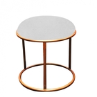 Kit 02 Puffs Banqueta Malta Decorativo Sala Aramado Bronze Su