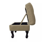 Kit 02 Puffs Baú Retrô Luiz Xv Capitonê Para Sala E Quarto Su