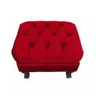 Kit 02 Puffs Baú Retrô Luiz Xv Capitonê Para Sala E Quarto Su