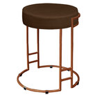 Kit 02 Puffs Dara Suede Base Industrial Cobre - D'rossi - Mar