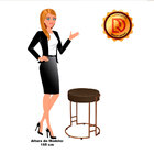 Kit 02 Puffs Dara Suede Base Industrial Cobre - D'rossi - Mar