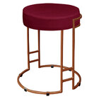 Kit 02 Puffs Dara Suede Base Industrial Cobre - D'rossi - Vin