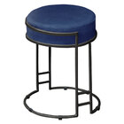 Kit 02 Puffs Dara Suede Base Industrial Preto - D'rossi - Azu