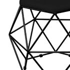 Kit 02 Puffs Decorativo Aramado Preto Six L02 Suede Preto - L