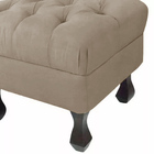 Kit 02 Puffs Decorativo Luiz Xv Veludo Cappuccino - Montanari